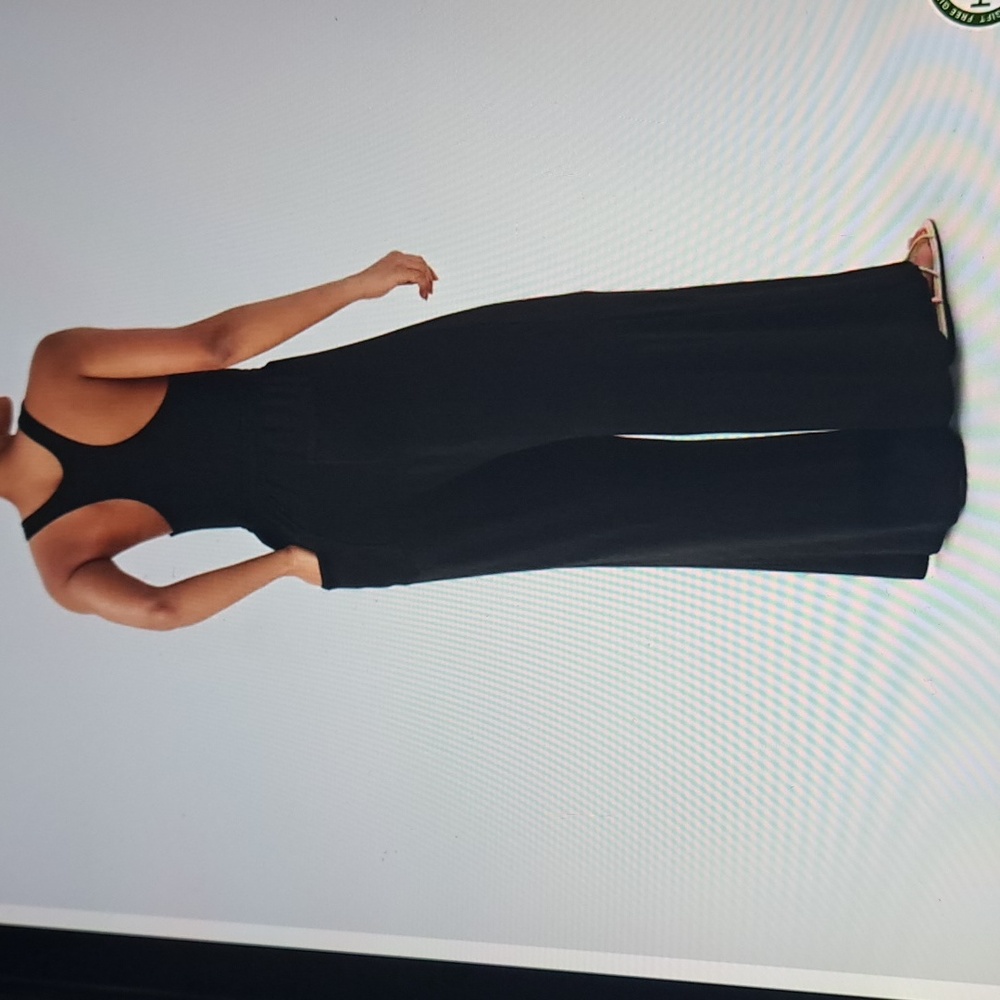 Large. U Neck Backless Racerback Drawstring Jumps… - image 2